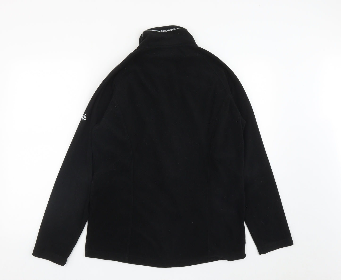 Craghoppers Womens Black  Polyester Full Zip Sweatshirt Size 12  Zip
