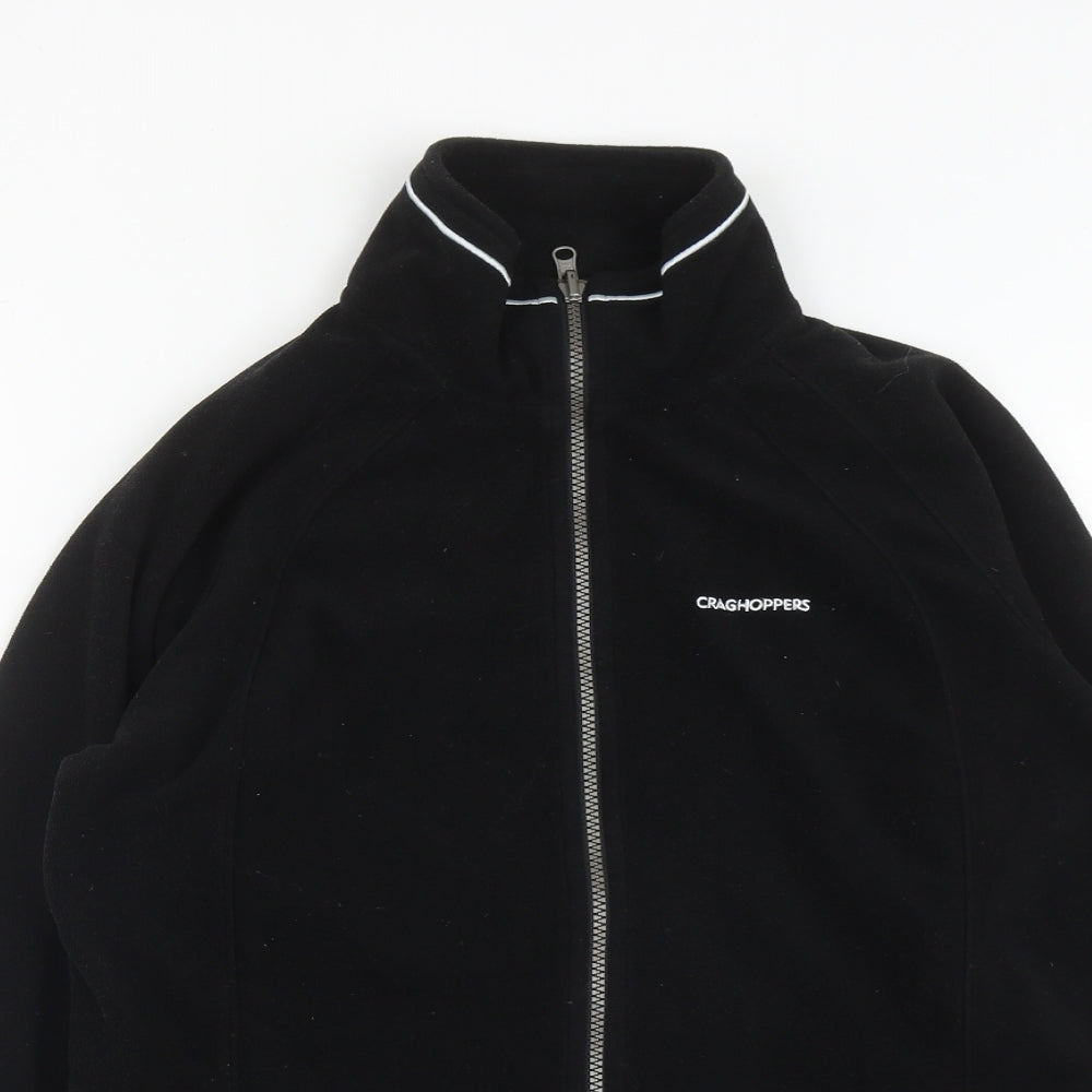 Craghoppers Womens Black  Polyester Full Zip Sweatshirt Size 12  Zip