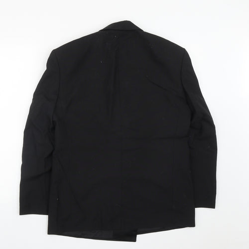 Marks and Spencer Mens Black  Polyester Jacket Suit Jacket Size 38