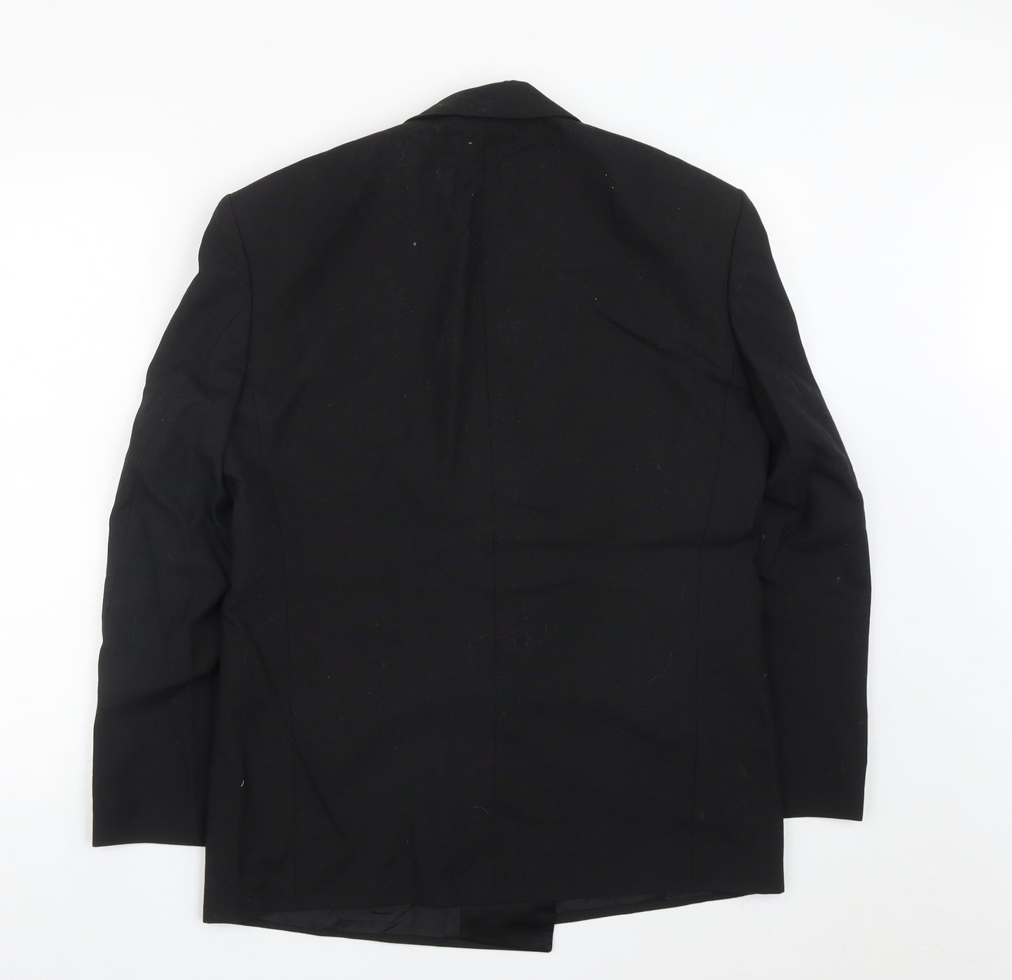Marks and Spencer Mens Black  Polyester Jacket Suit Jacket Size 38