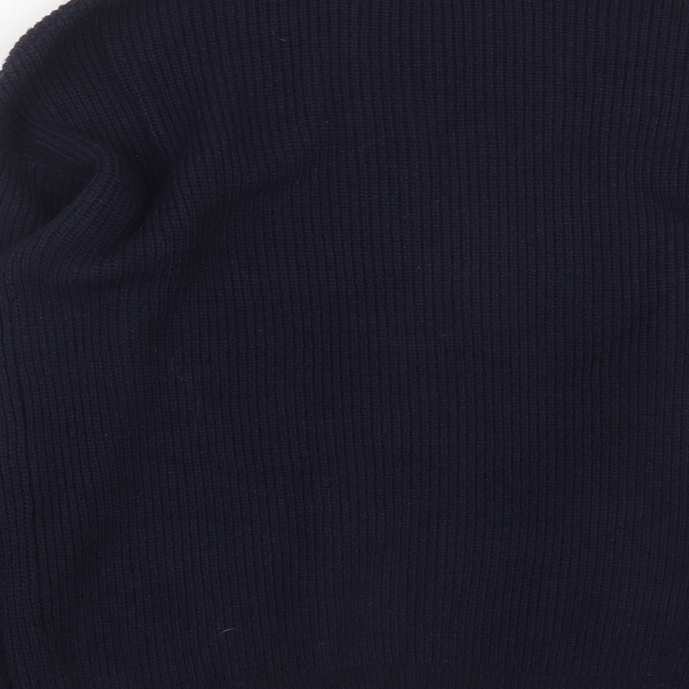 Matalan Womens Blue Round Neck  Polyester Pullover Jumper Size M