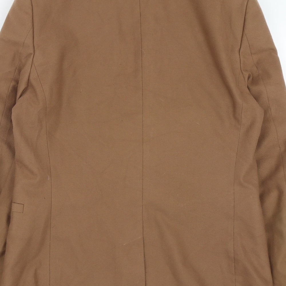 Burton Mens Brown  Polyester Jacket Suit Jacket Size 38