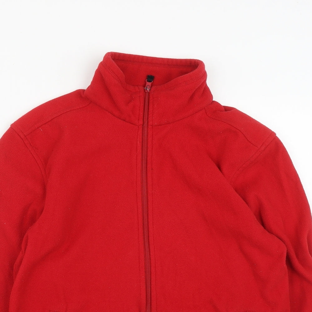 Regatta Womens Red  Polyester Full Zip Sweatshirt Size S  Zip