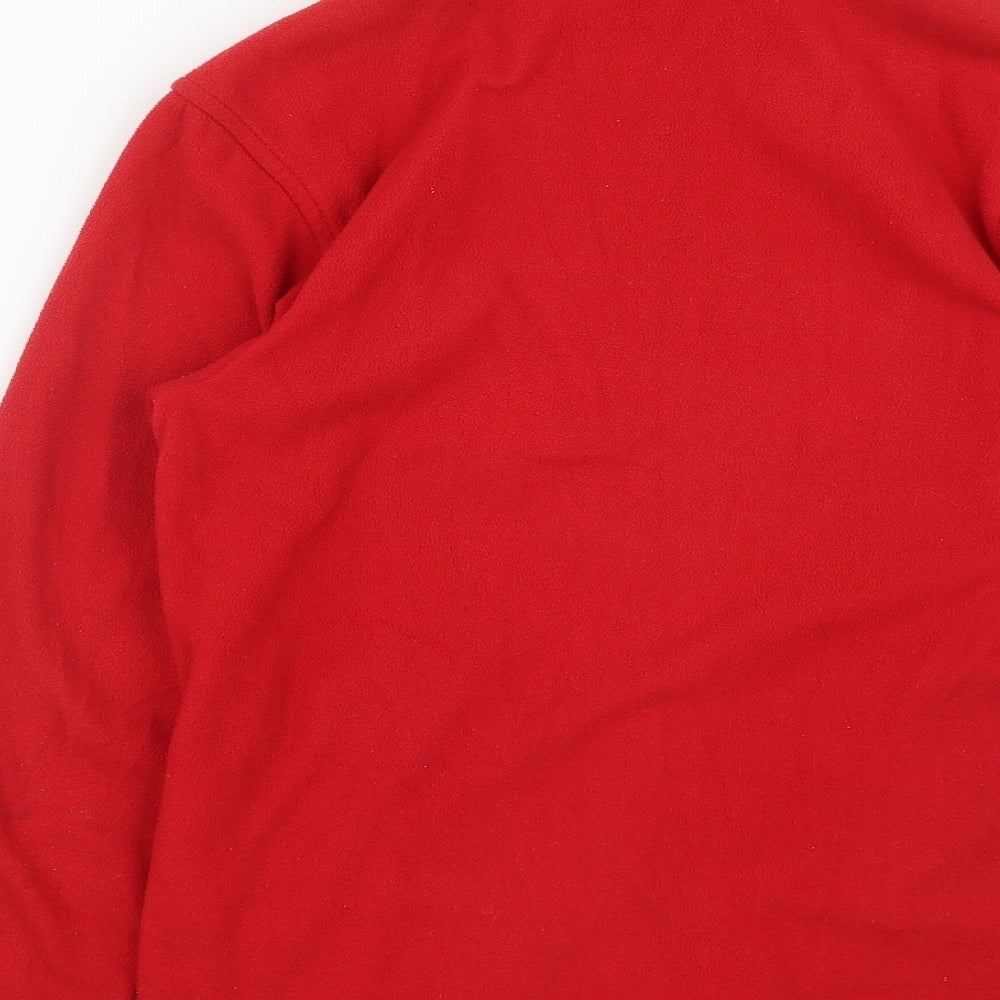 Regatta Womens Red  Polyester Full Zip Sweatshirt Size S  Zip