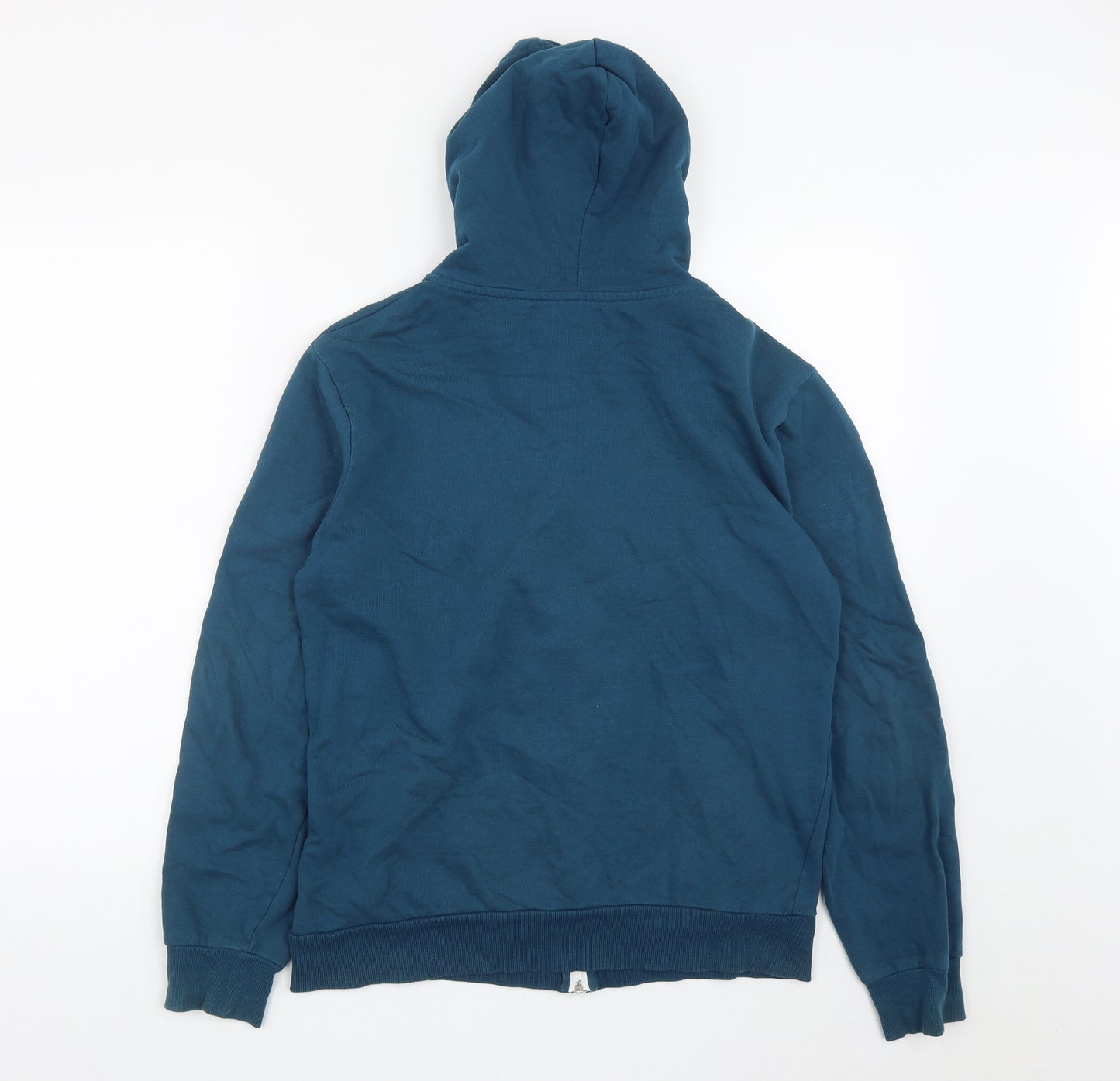 River Island Mens Green  Cotton Full Zip Hoodie
