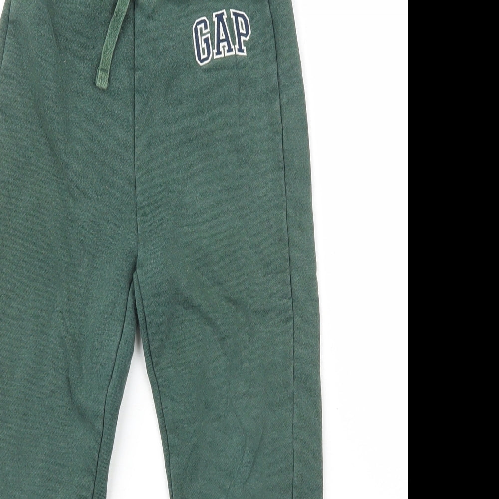 Gap Boys Green  Cotton Sweatpants Trousers Size 3 Years  Regular