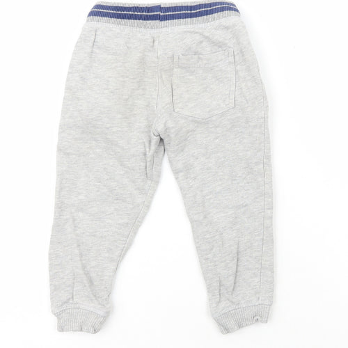 Mini Club Boys Grey  Cotton Jogger Trousers Size 2 Years  Regular