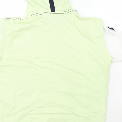 Henleys Womens Green  100% Cotton Pullover Hoodie Size 4   - Slogan