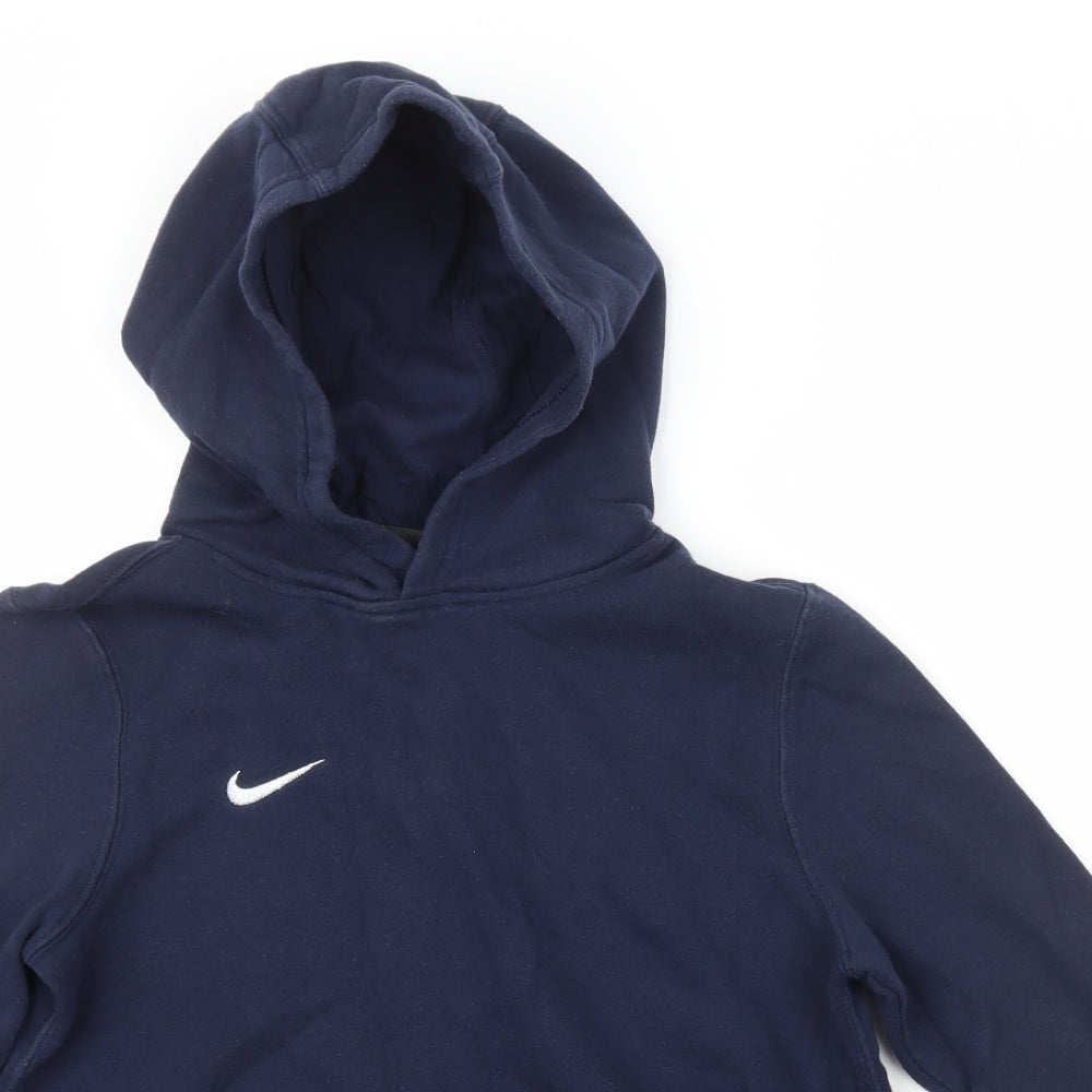 Nike Boys Blue  Cotton Pullover Hoodie Size 12-13 Years