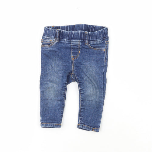 Gap Boys Blue  Polyester Cargo Jeans Size 6-9 Months