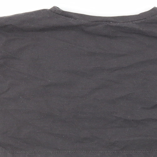 Zara Girls Grey  100% Cotton Pullover Casual Size 3-6 Months Crew Neck