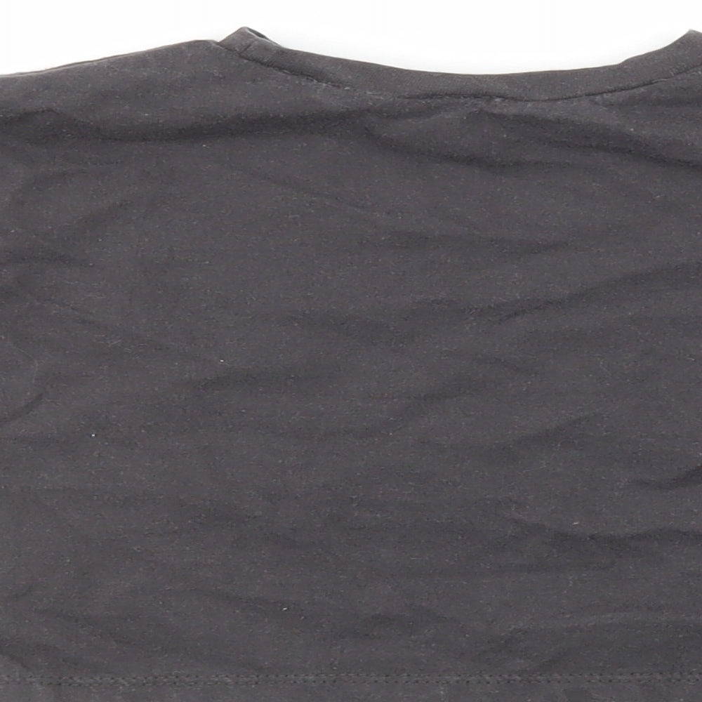 Zara Girls Grey  100% Cotton Pullover Casual Size 3-6 Months Crew Neck