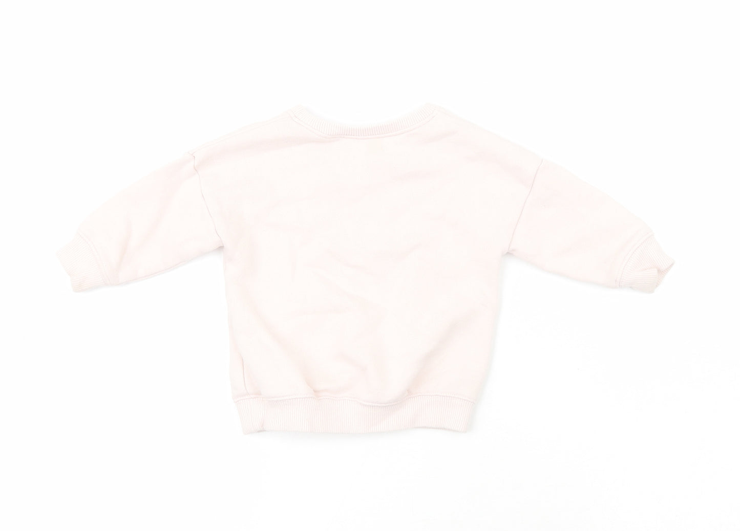 Next  Girls Pink  Cotton Pullover Jumper Size 6-9 Months   - Shopping Trip