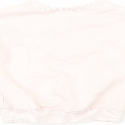 Next  Girls Pink  Cotton Pullover Jumper Size 6-9 Months   - Shopping Trip