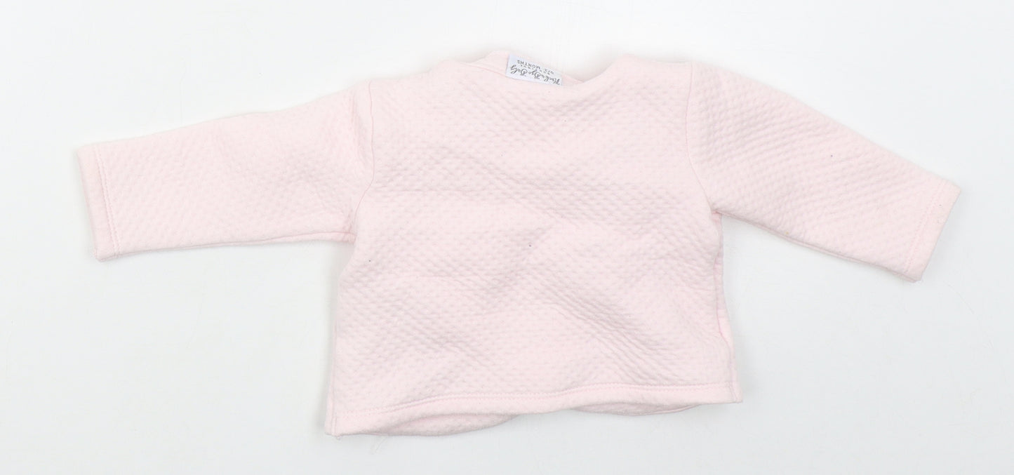 Rockabye-Baby Girls Pink  Polyester Cardigan Jumper Size 0-3 Months  Button