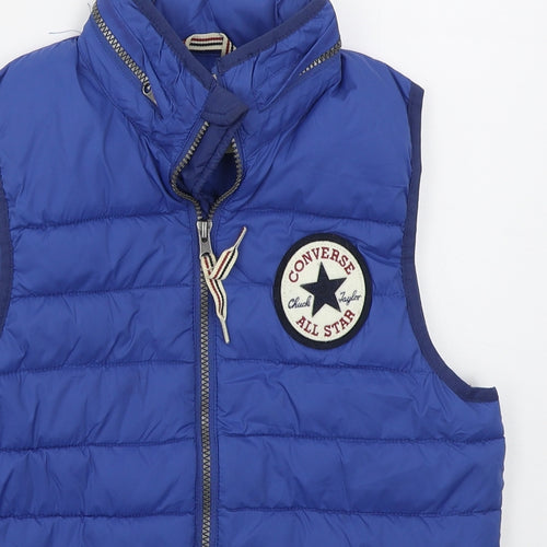Converse Boys Blue   Gilet Coat Size 8-9 Years  Zip