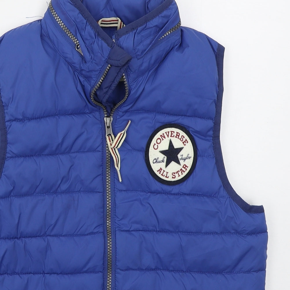 Converse Boys Blue   Gilet Coat Size 8-9 Years  Zip