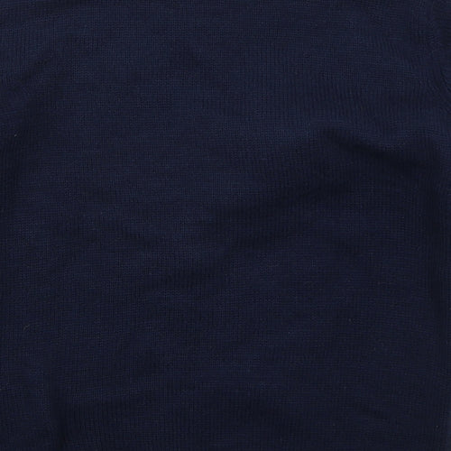 Dunnes Boys Blue Crew Neck  Acrylic Pullover Jumper Size 10-11 Years  Pullover - Santa Claus