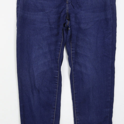 Denim Co Womens Blue  Cotton Skinny Jeans Size 12 L26 in Regular Button