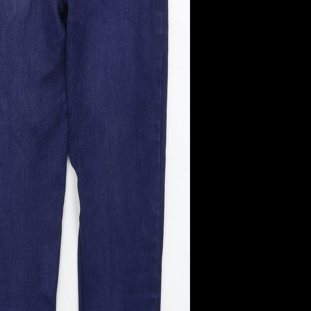 Denim Co Womens Blue  Cotton Skinny Jeans Size 12 L26 in Regular Button
