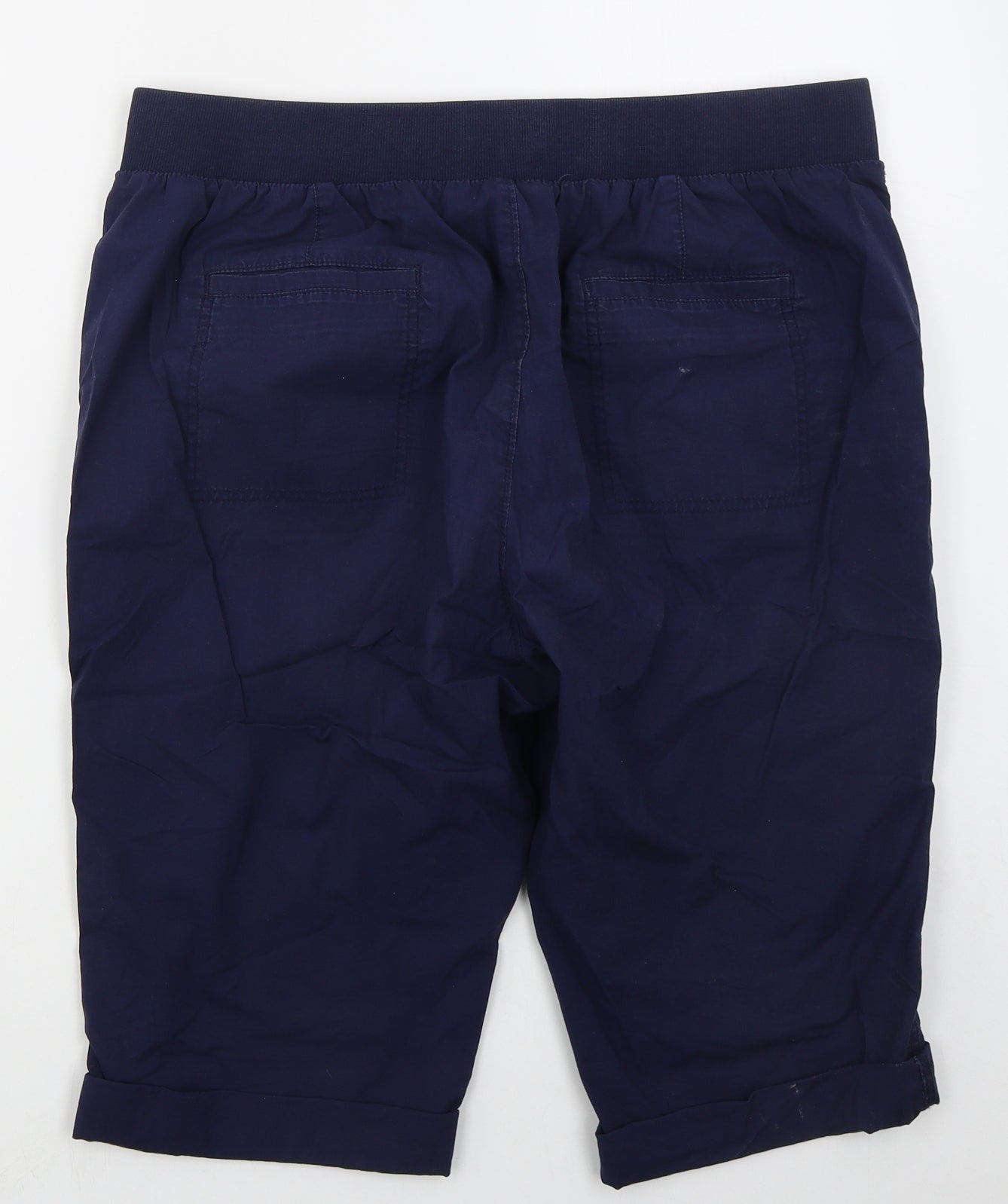 Dunnes Womens Blue  Cotton  Shorts Size 16 L15 in Regular Button