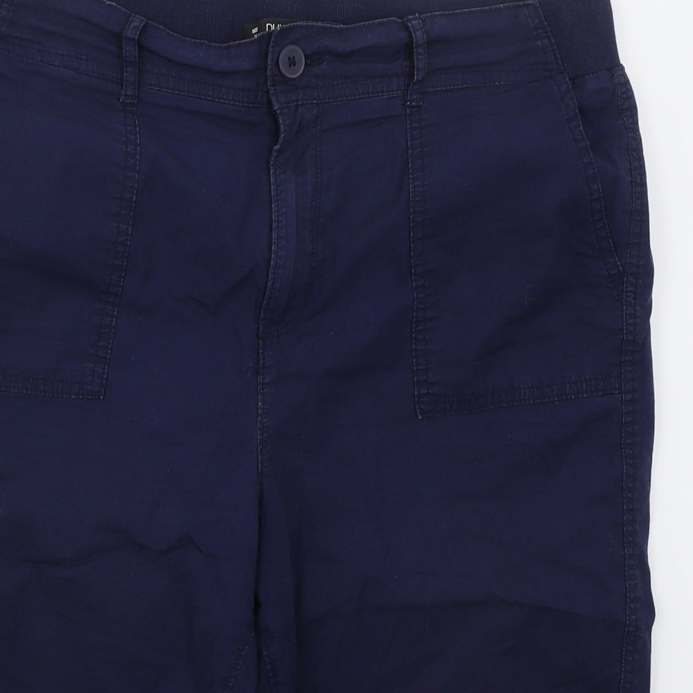 Dunnes Womens Blue  Cotton  Shorts Size 16 L15 in Regular Button