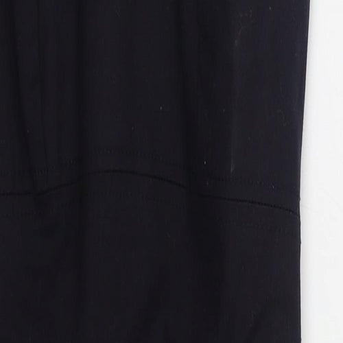 French Connection Womens Blue  Cotton Pencil Dress  Size 6  Scoop Neck Zip