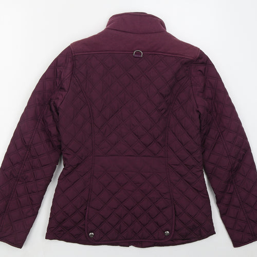 Maine Womens Purple   Quilted Coat Size 10  Zip