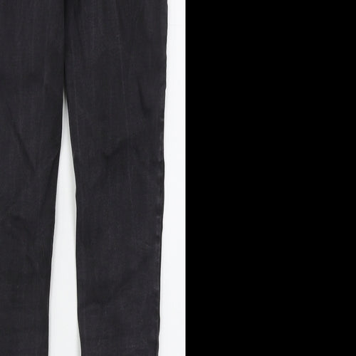 TU Womens Grey  Cotton Skinny Jeans Size 10 L27 in Regular Button