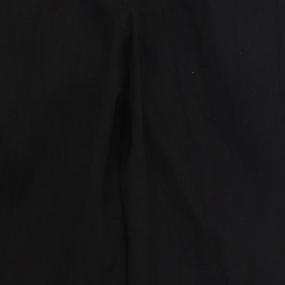 Calmia Womens Black  Cotton Sweatpants Trousers Size M L28 in Regular Drawstring