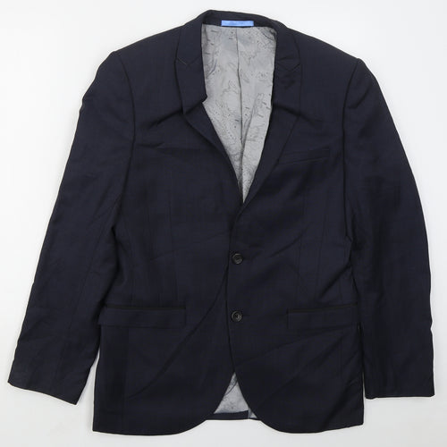 NEXT Mens Blue  Wool Jacket Suit Jacket Size 38