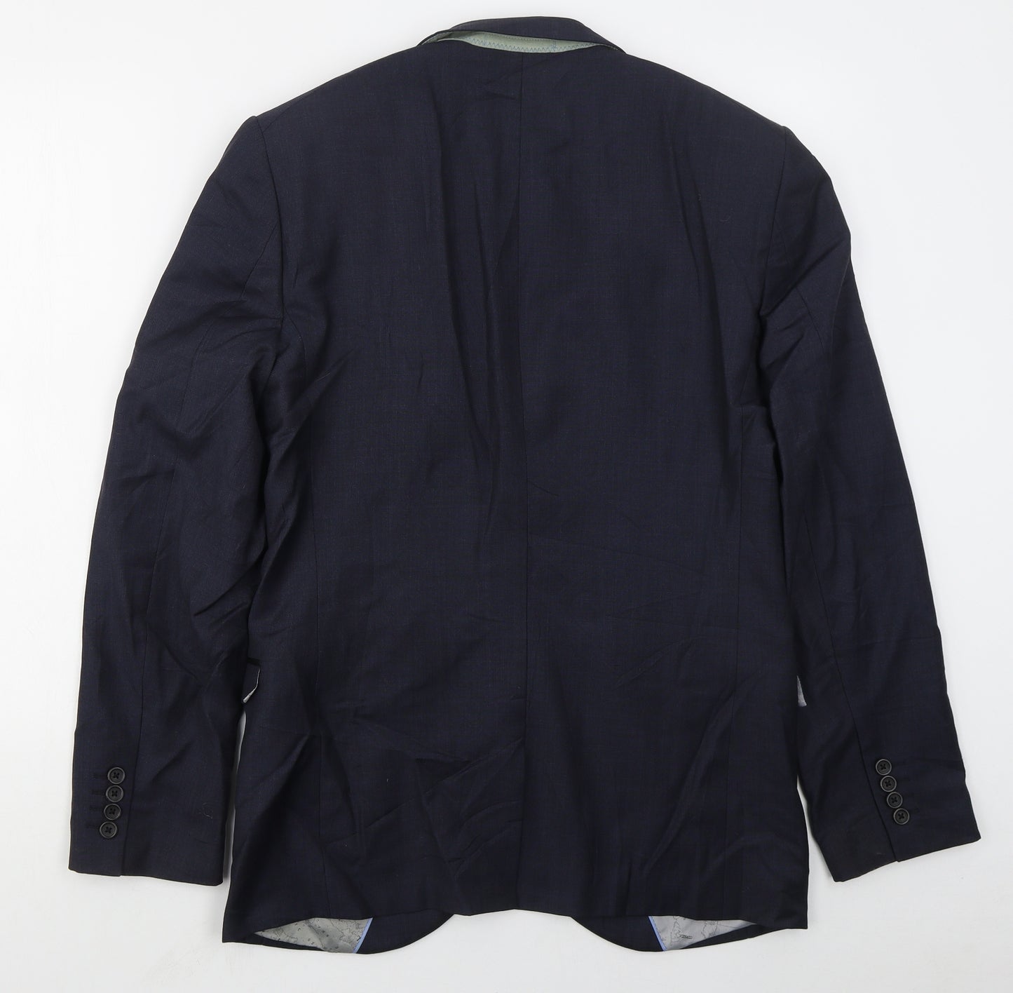 NEXT Mens Blue  Wool Jacket Suit Jacket Size 38