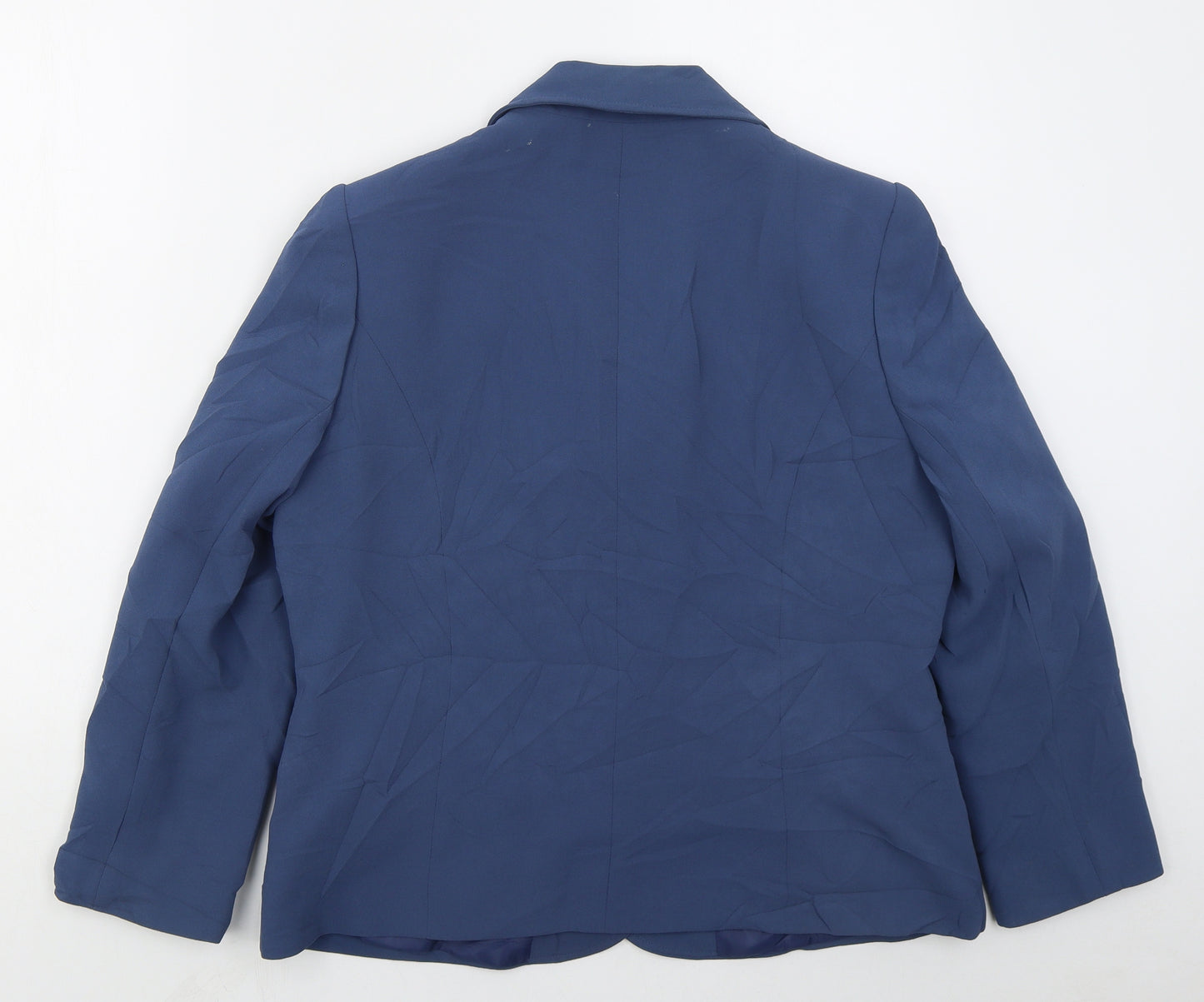 Eastex Womens Blue  Polyester Jacket Suit Jacket Size 14
