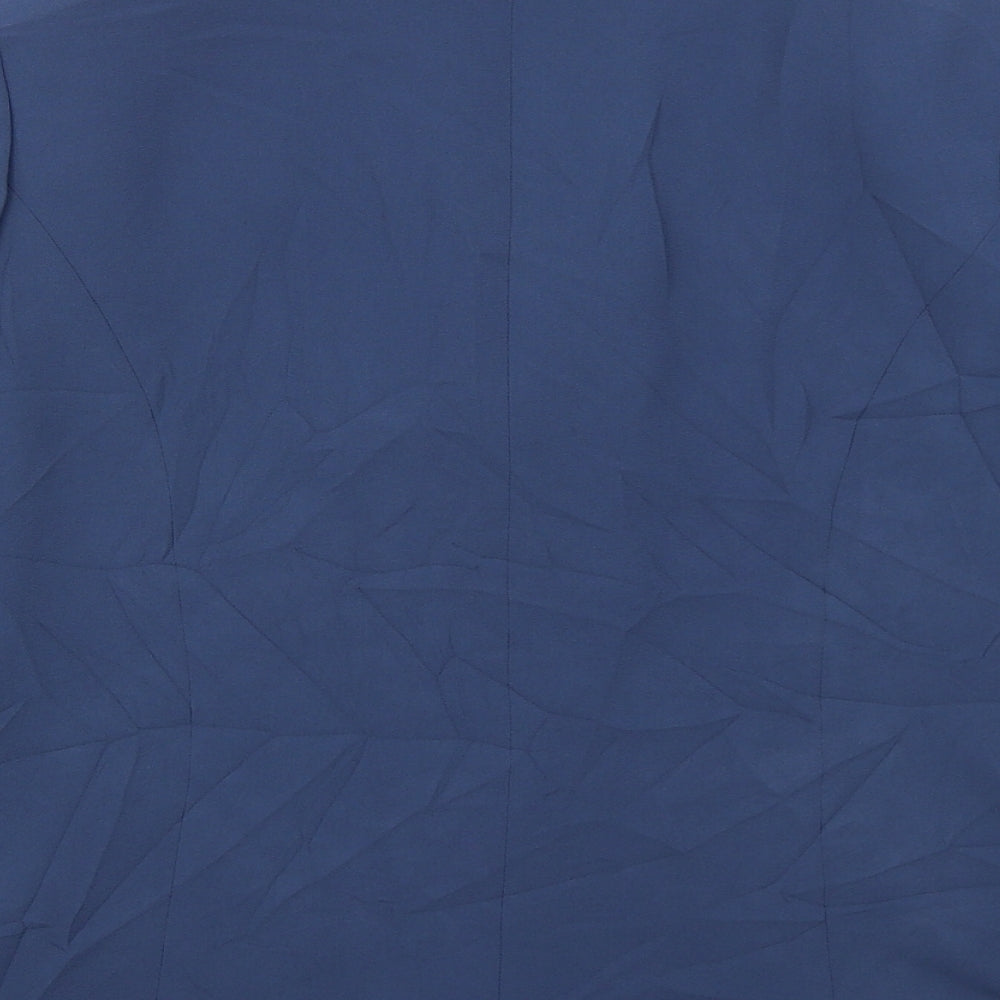 Eastex Womens Blue  Polyester Jacket Suit Jacket Size 14