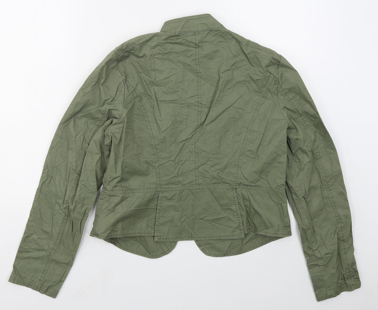 Be Beau Womens Green   Jacket  Size 16  Button