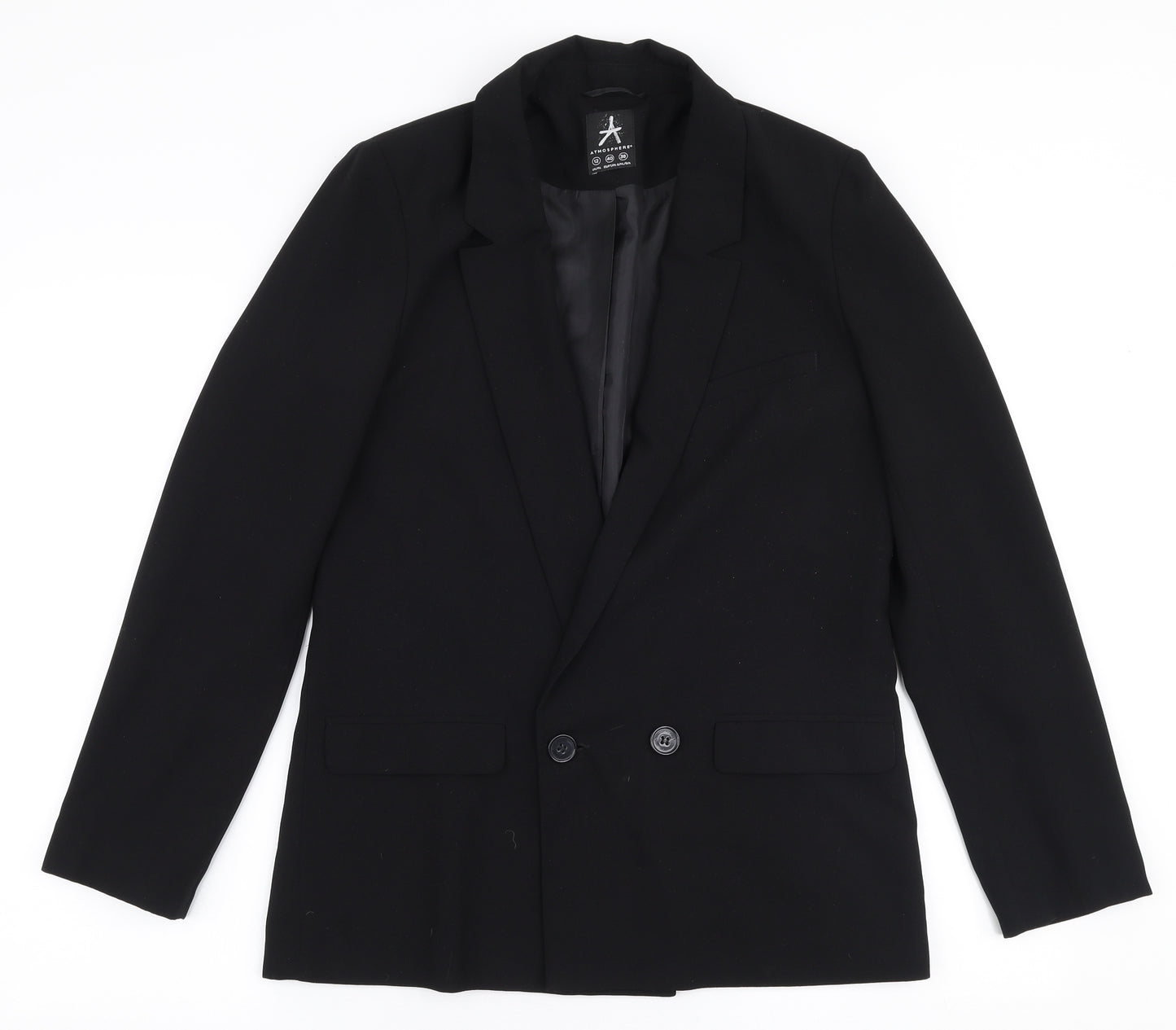 Atmosphere Womens Black   Jacket Blazer Size 12  Button