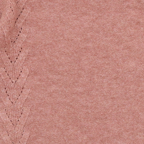 George Womens Pink Boat Neck  Acrylic Pullover Jumper Size M