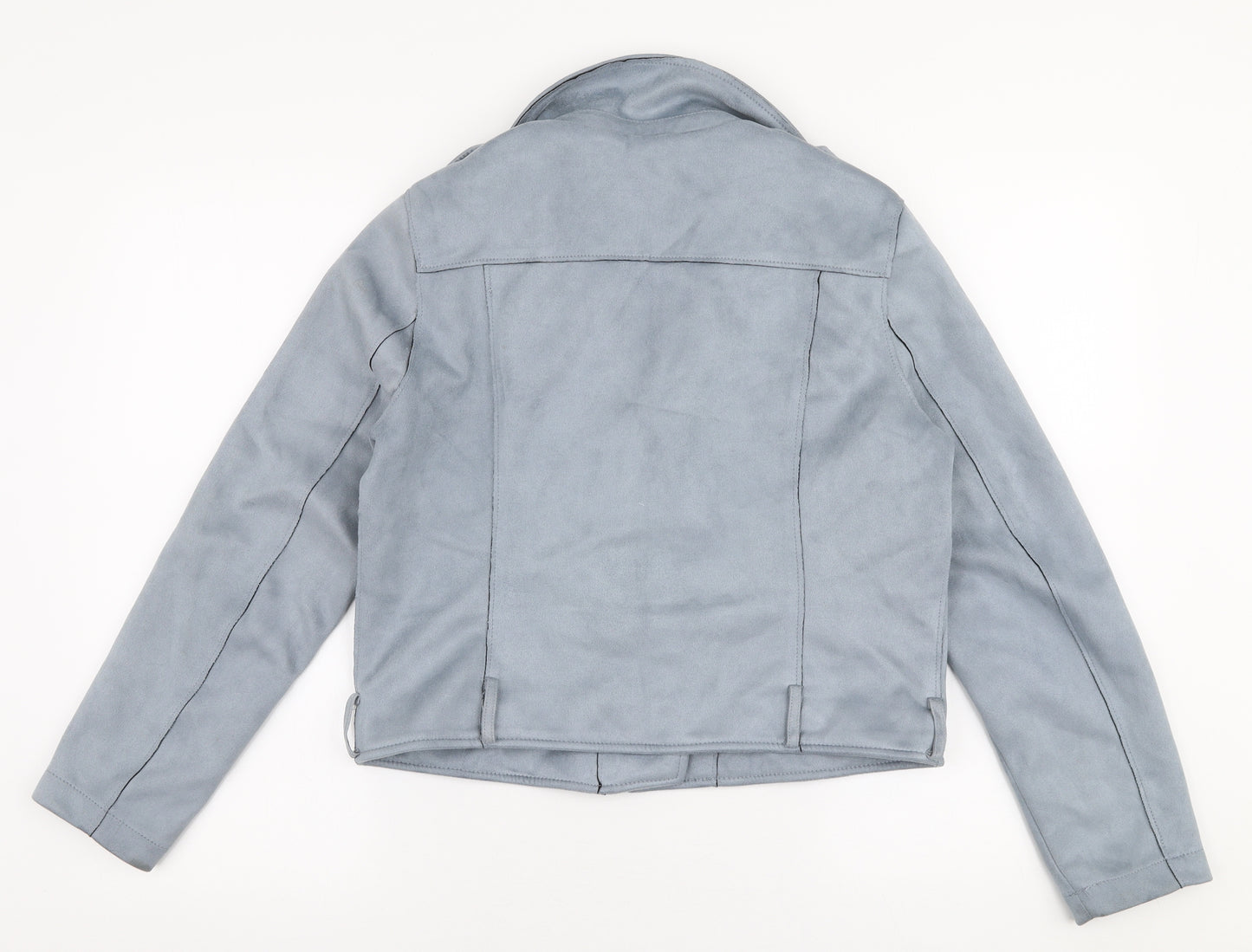 Atmosphere Womens Blue   Jacket  Size 14  Zip - Faux suede