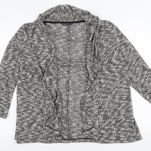Marks and Spencer Womens Beige Collared  Polyester Cardigan Jumper Size 16