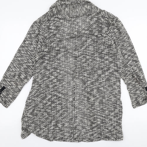 Marks and Spencer Womens Beige Collared  Polyester Cardigan Jumper Size 16