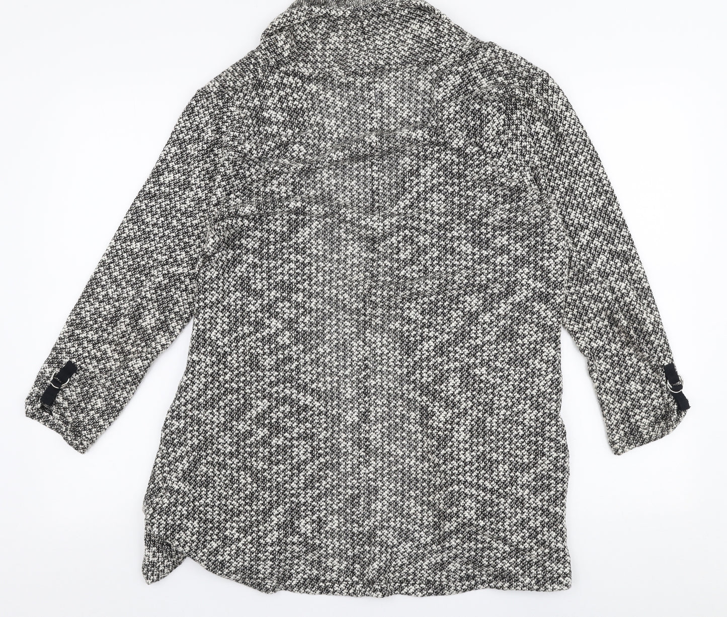 Marks and Spencer Womens Beige Collared  Polyester Cardigan Jumper Size 16