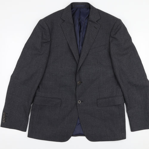 Marks and Spencer Mens Grey  Wool Jacket Suit Jacket Size M