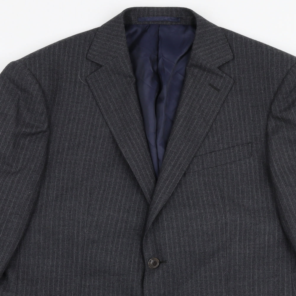 Marks and Spencer Mens Grey  Wool Jacket Suit Jacket Size M