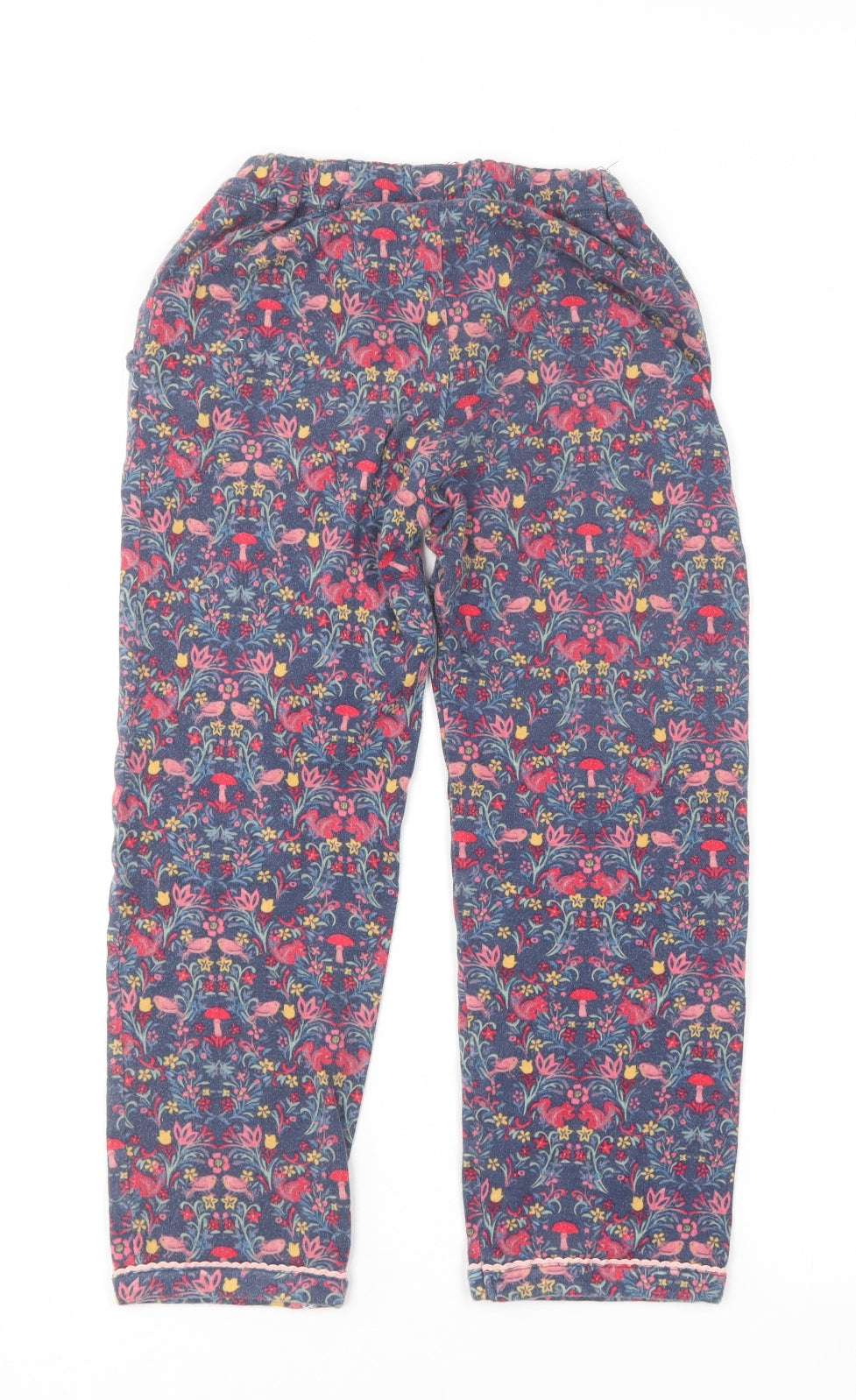 Fat Face Girls Multicoloured Geometric Cotton Jogger Trousers Size 8-9 Years