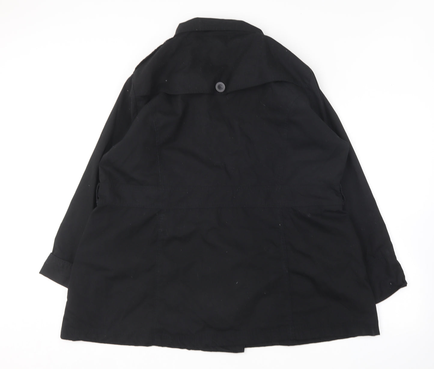 TG Womens Black   Trench Coat Coat Size 26