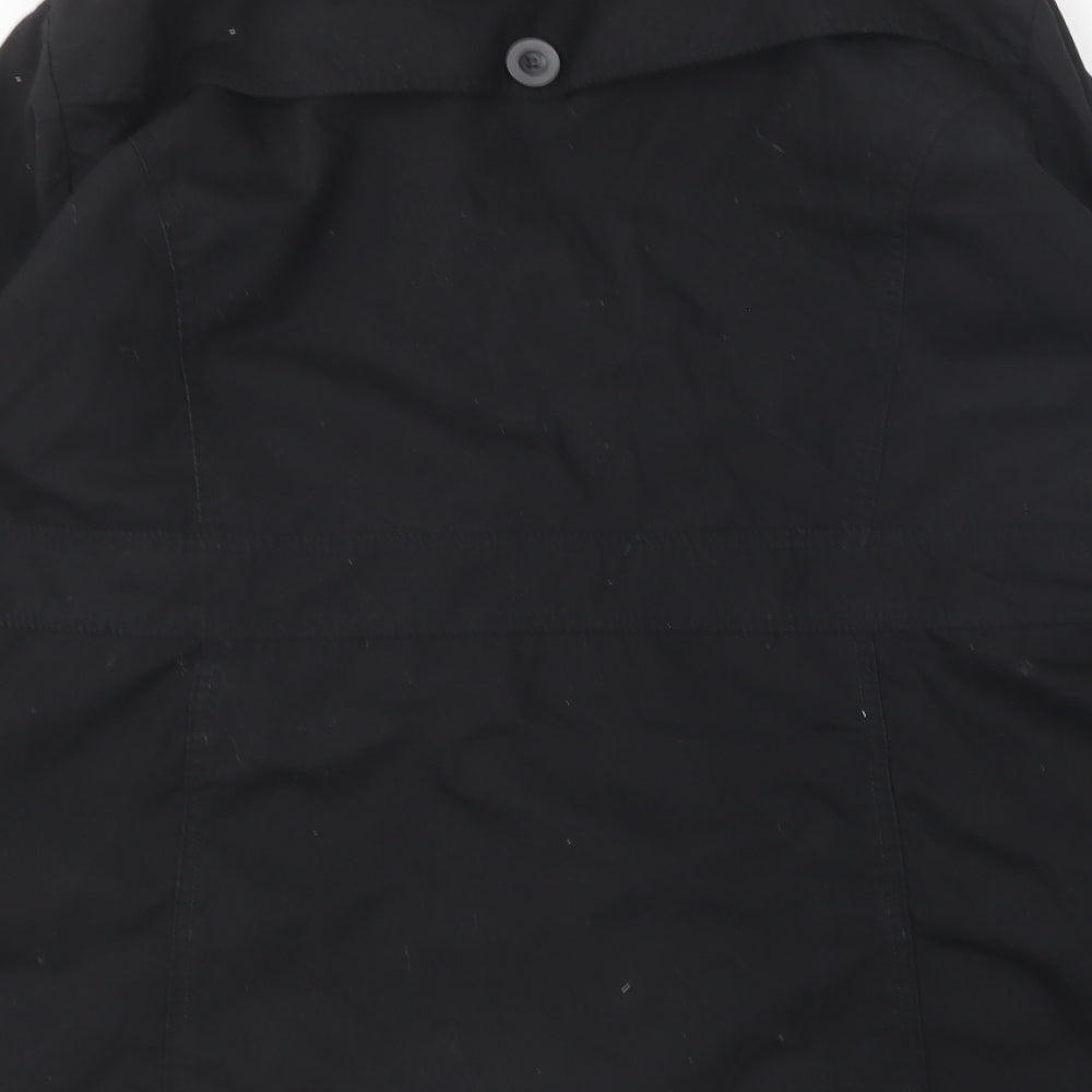 TG Womens Black   Trench Coat Coat Size 26