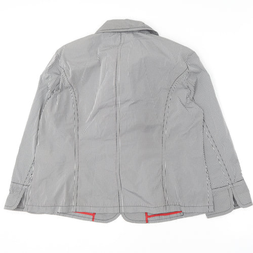 Marcona Womens Black Check  Jacket Coat Size 18