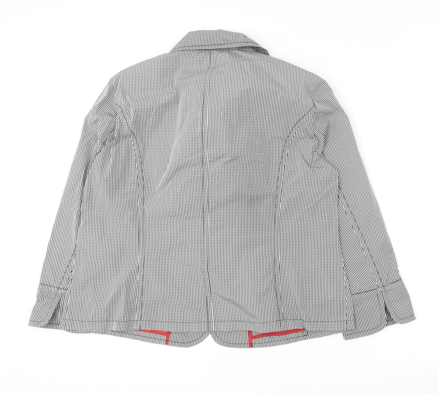 Marcona Womens Black Check  Jacket Coat Size 18