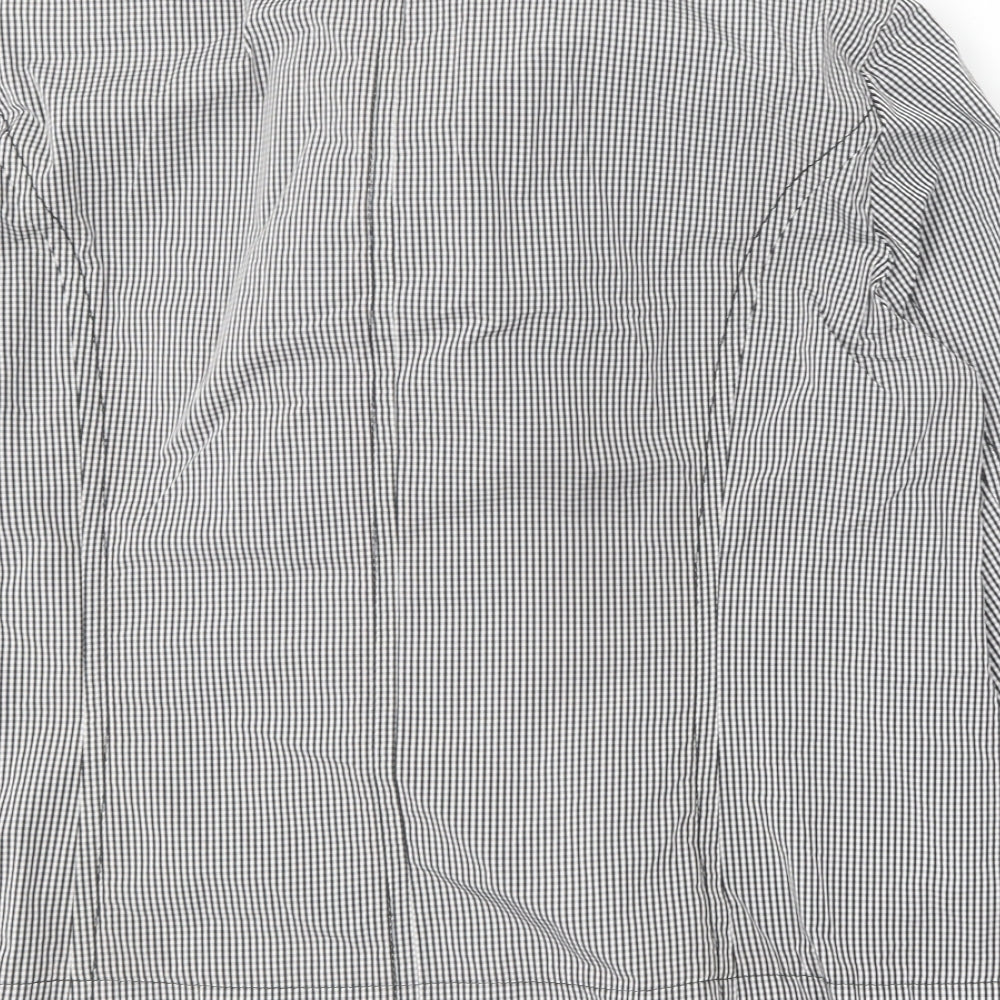 Marcona Womens Black Check  Jacket Coat Size 18