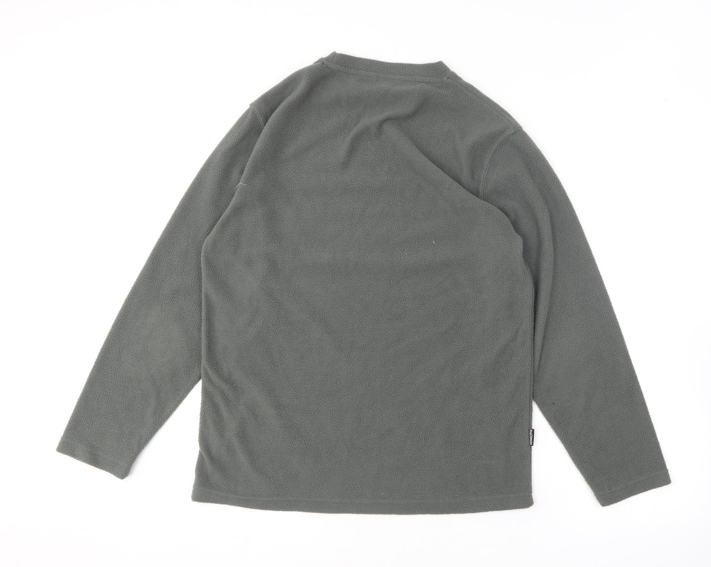 Pro Climate Mens Green Round Neck  Polyester Pullover Jumper Size XS